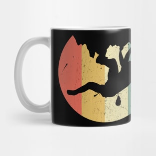 Rock Climbing Vintage Retro Mountain Rock Climber Mug